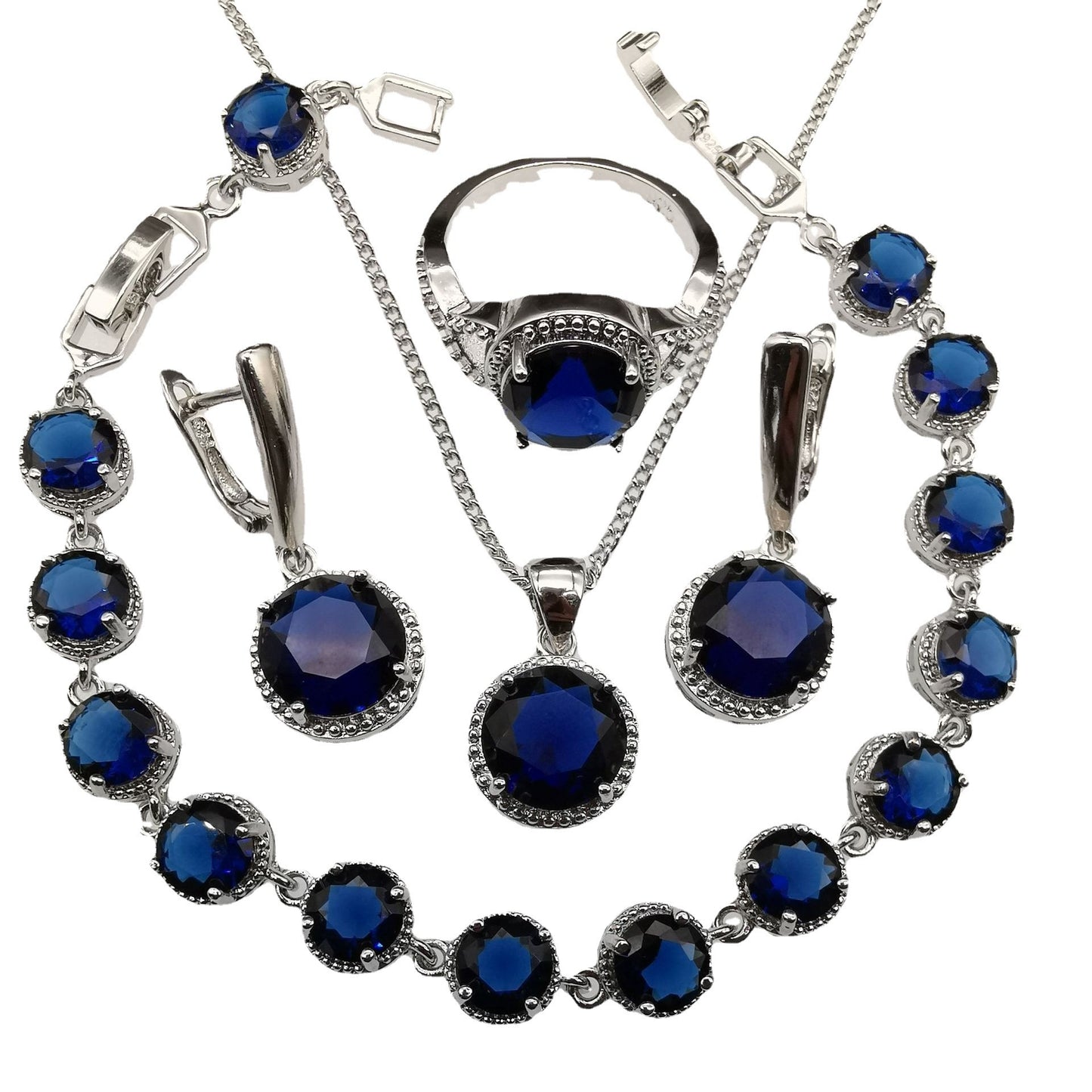 Shivanya – Regal Diamond-Inspired 4-Piece Set