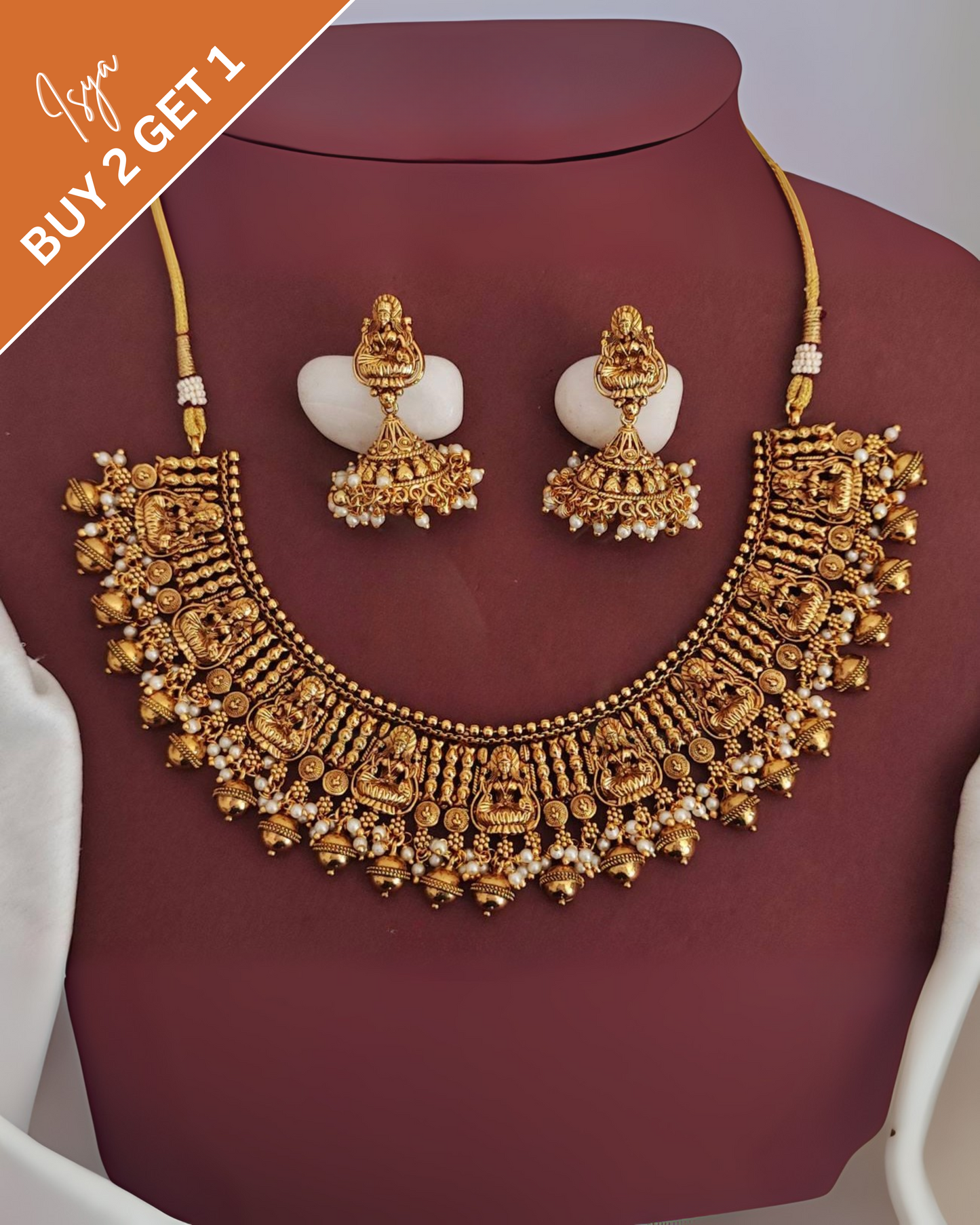 Chandrikaa -– Lakshmi Temple Choker Necklace Set