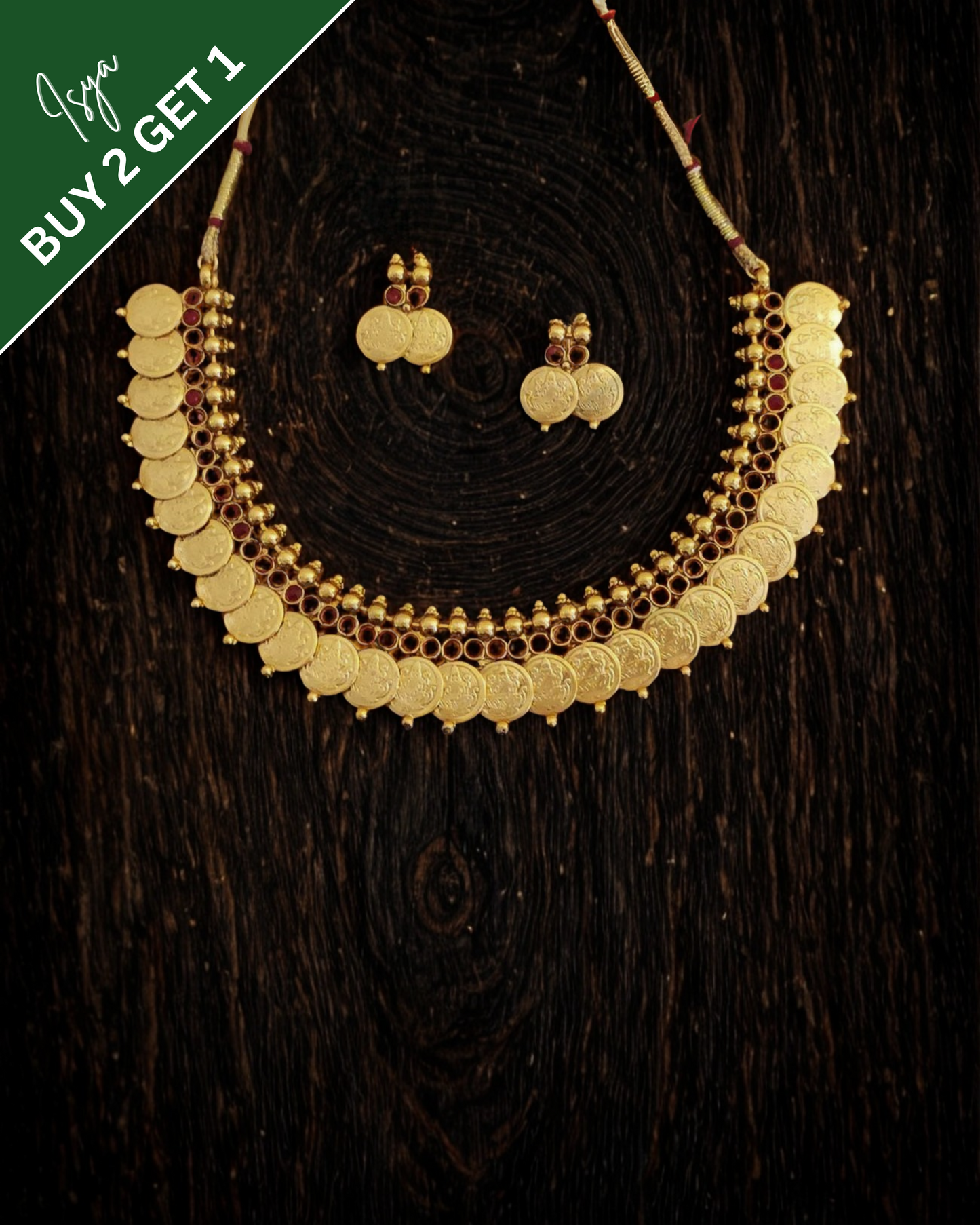 Lakshmi Chandraharam - South Style Kasu Mala Necklace