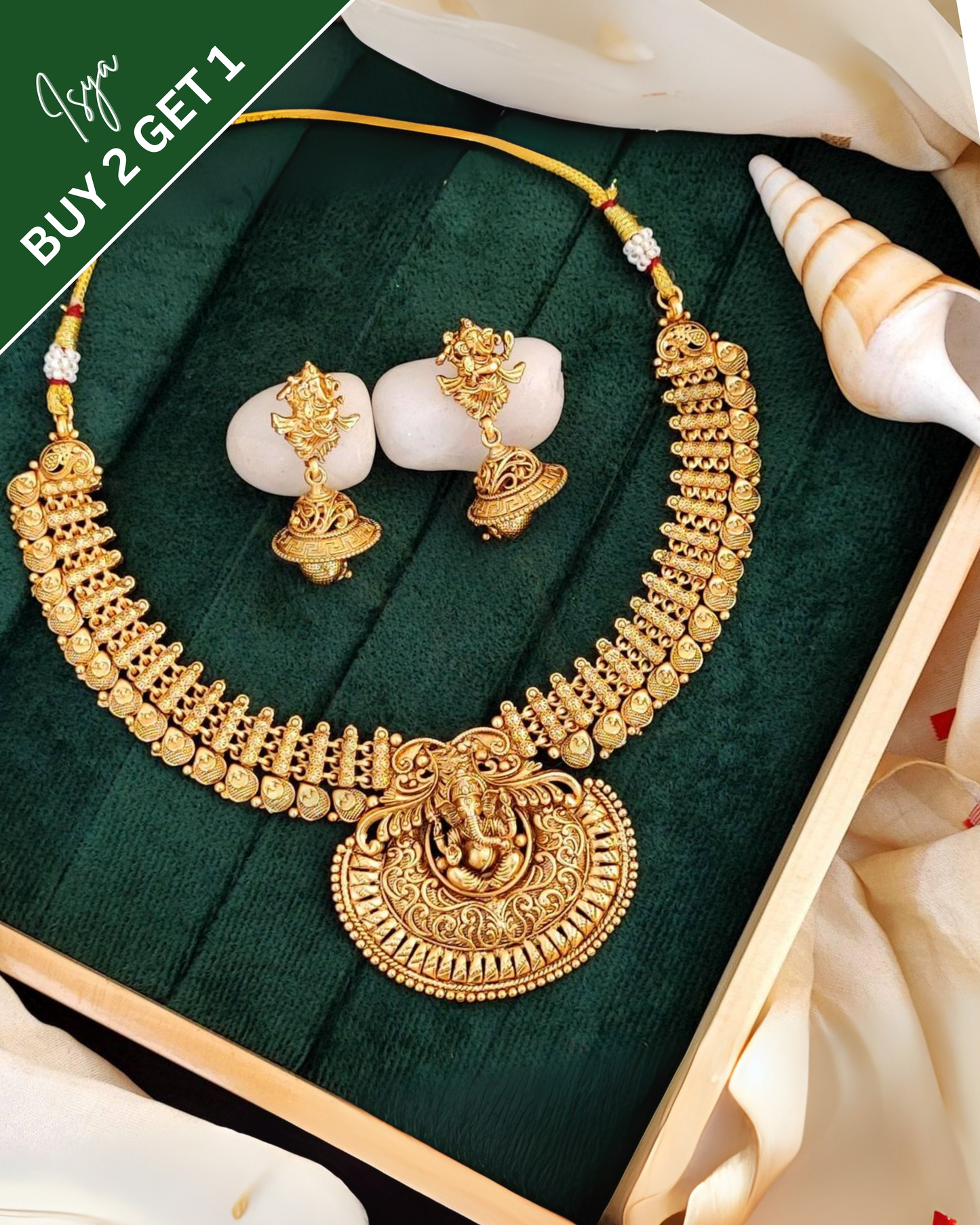 Nrityesha – Ganesha Temple Jewellery Set