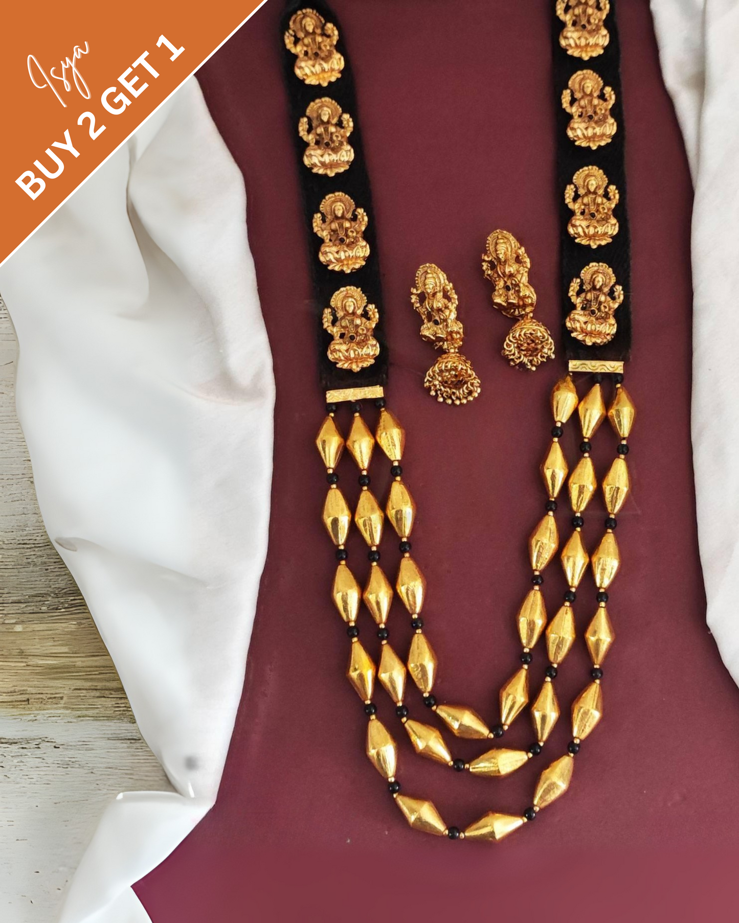 Vaidehi – Lakshmi Long Temple Mala Set