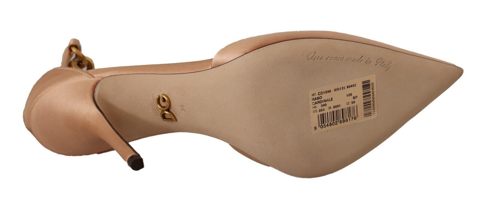 Dolce & Gabbana - Beige Ankle Chain Strap High Heels Pumps Shoes