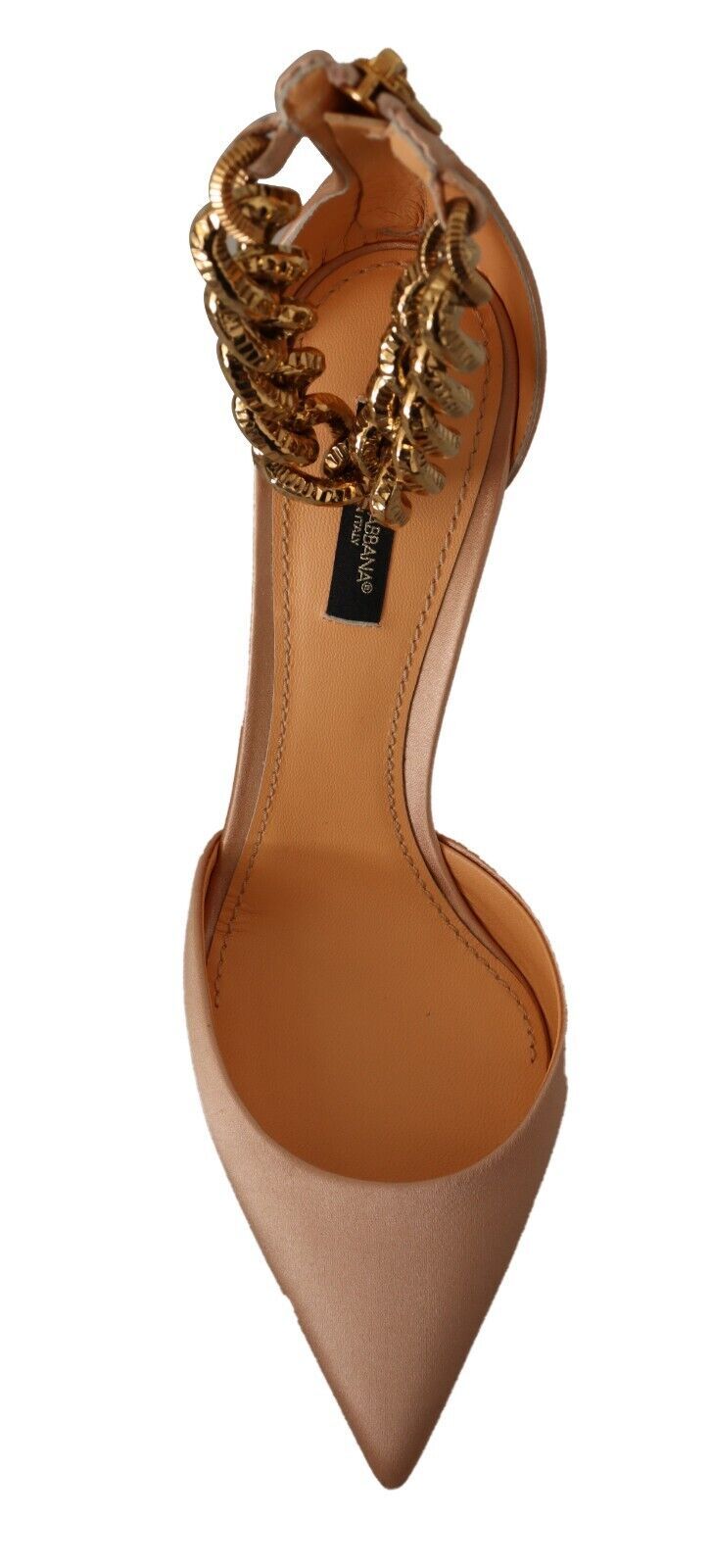 Dolce & Gabbana - Beige Ankle Chain Strap High Heels Pumps Shoes