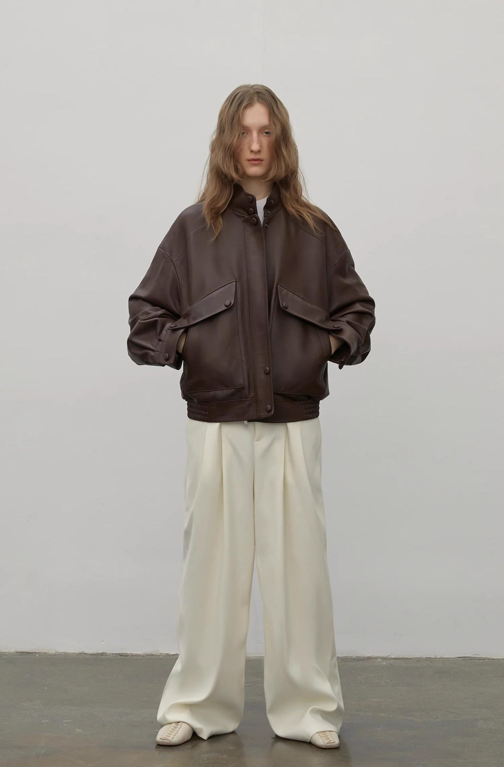 Loveless Muse - Brown Retro Genuine Sheep Leather Women's Motorcycle Jacket
