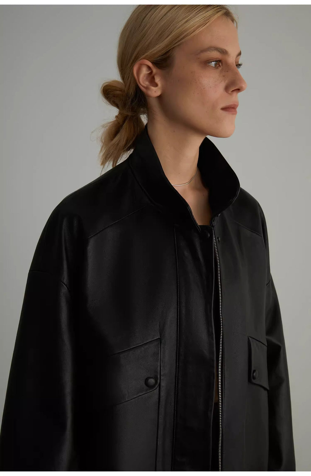 Loveless Muse - Brown Retro Genuine Sheep Leather Women's Motorcycle Jacket