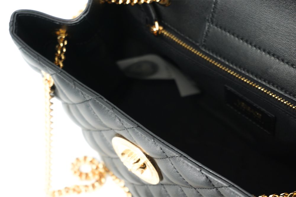 Versace - Elegant Quilted Nappa Leather Tote Bag
