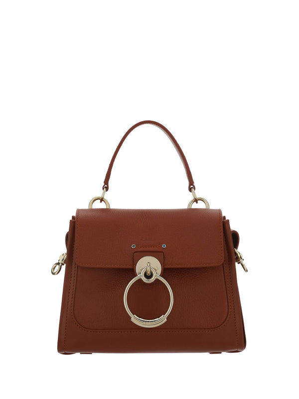 Chloé - Elegant Sepia Brown Calfskin Shoulder Handbag