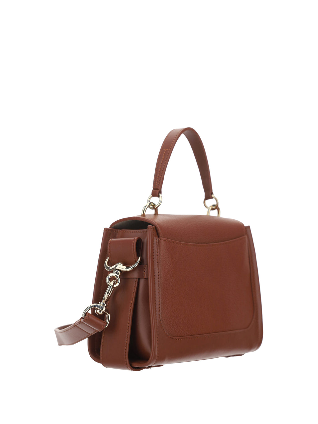 Chloé - Elegant Sepia Brown Calfskin Shoulder Handbag