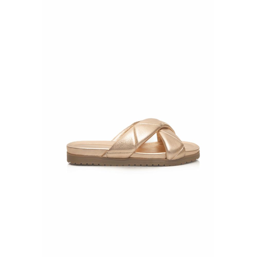 Cerruti 1881 - Beige Lambskin Women Sandal