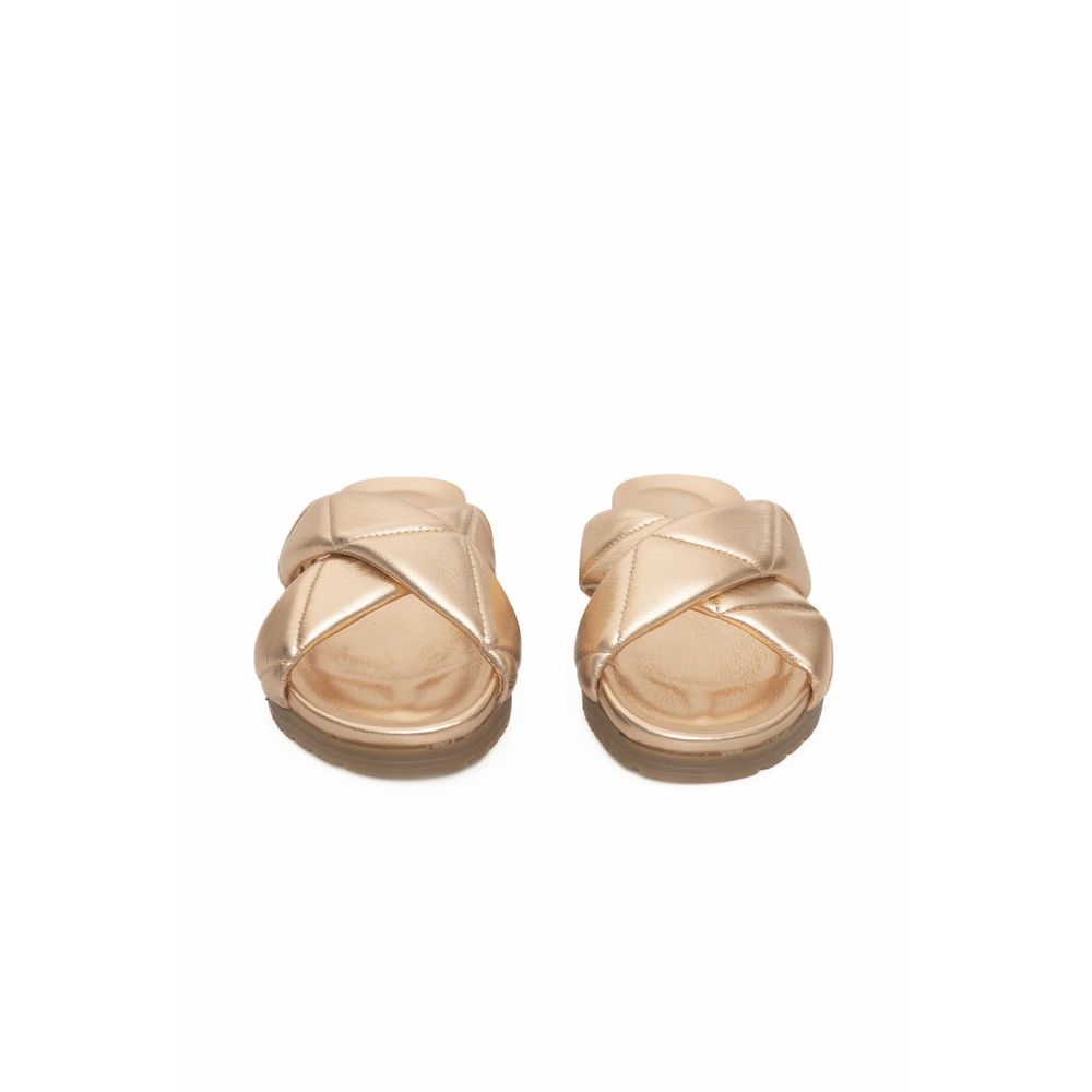 Cerruti 1881 - Beige Lambskin Women Sandal