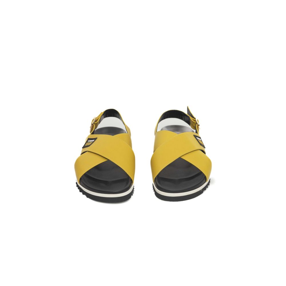 Cerruti 1881 - Yellow Calfskin Women Sandal