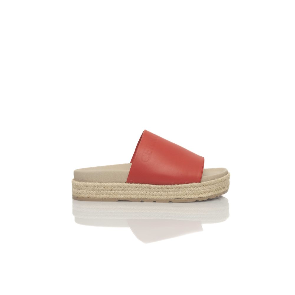 Cerruti 1881 - Red Calfskin Women Sandal