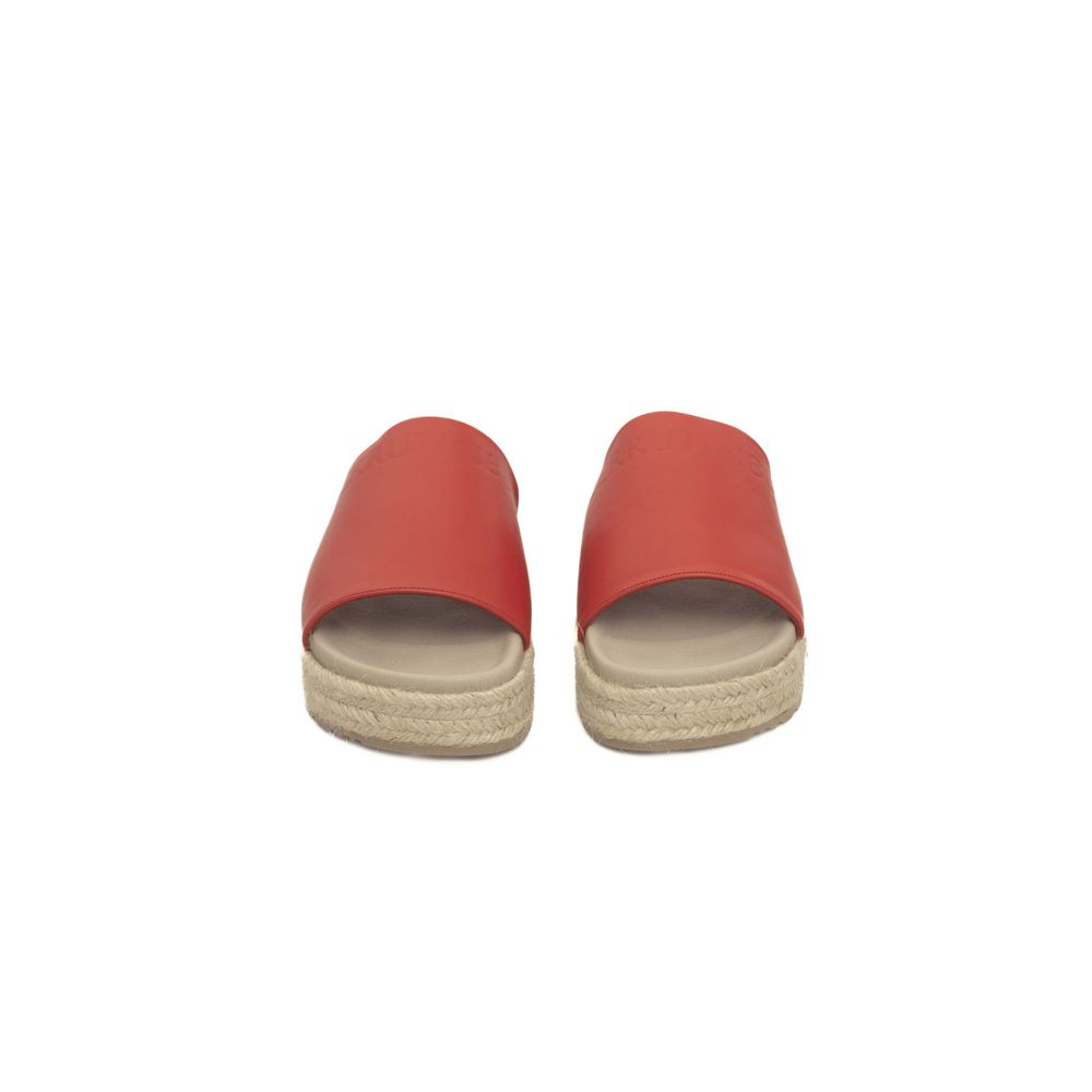 Cerruti 1881 - Red Calfskin Women Sandal