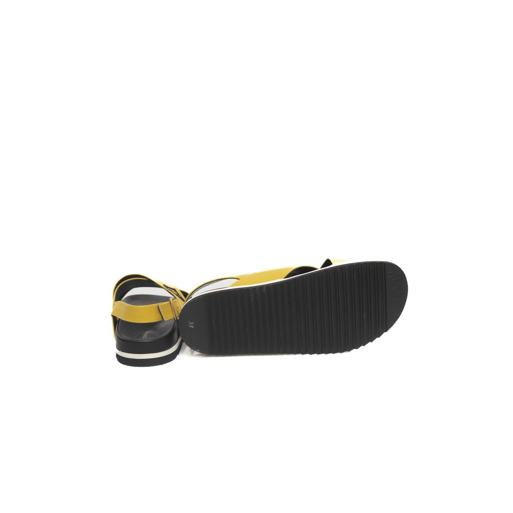 Cerruti 1881 - Yellow Calfskin Women Sandal