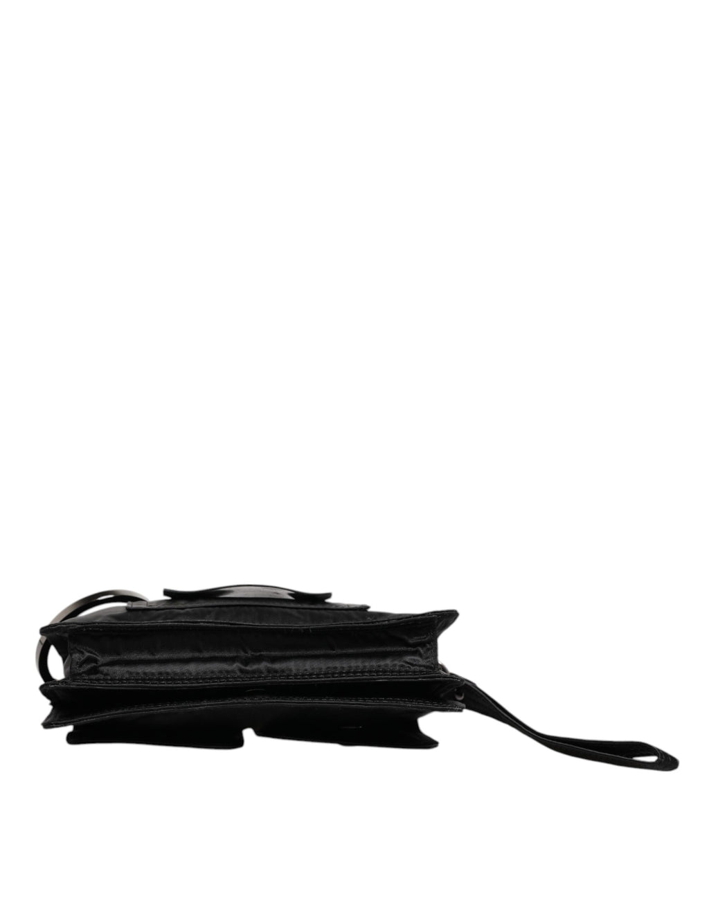 Dolce & Gabbana - Black Fabric Logo Two Way Clutch Crossbody Bag