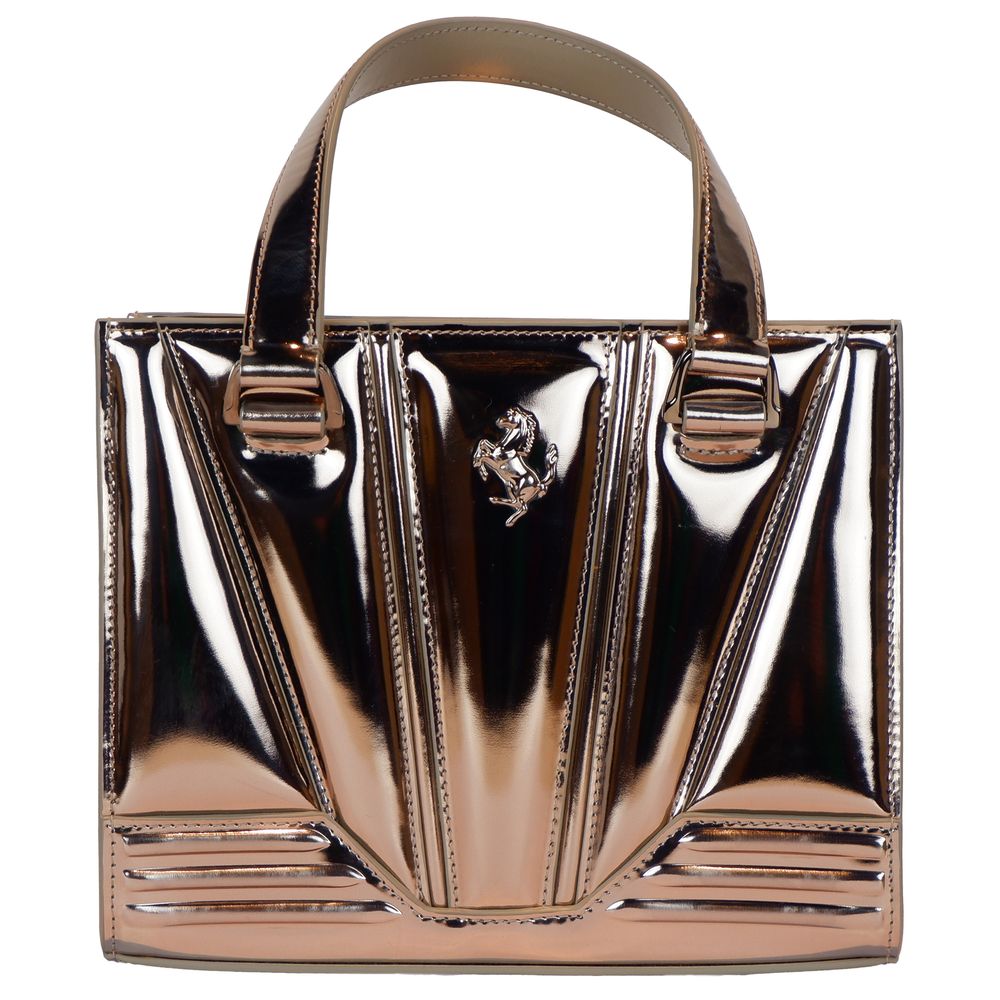 Ferrari - Gray Leather Handbag