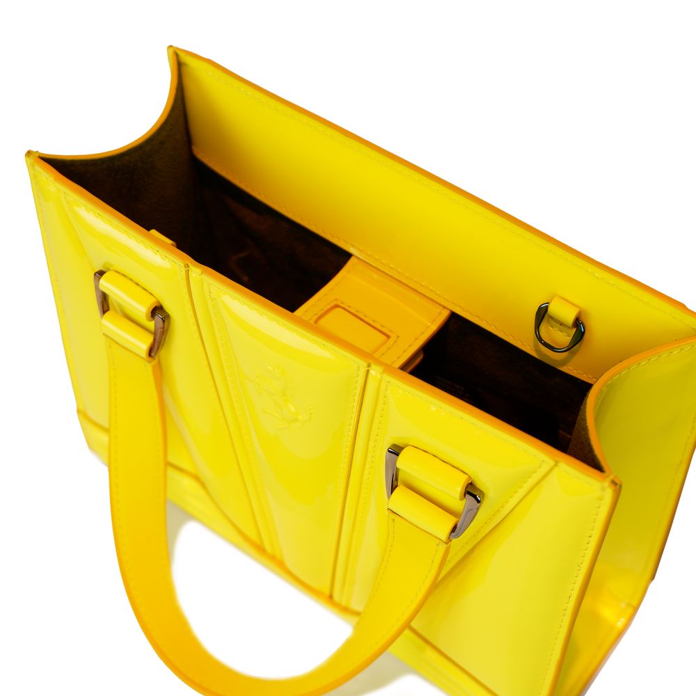 Ferrari - Yellow Leather Handbag