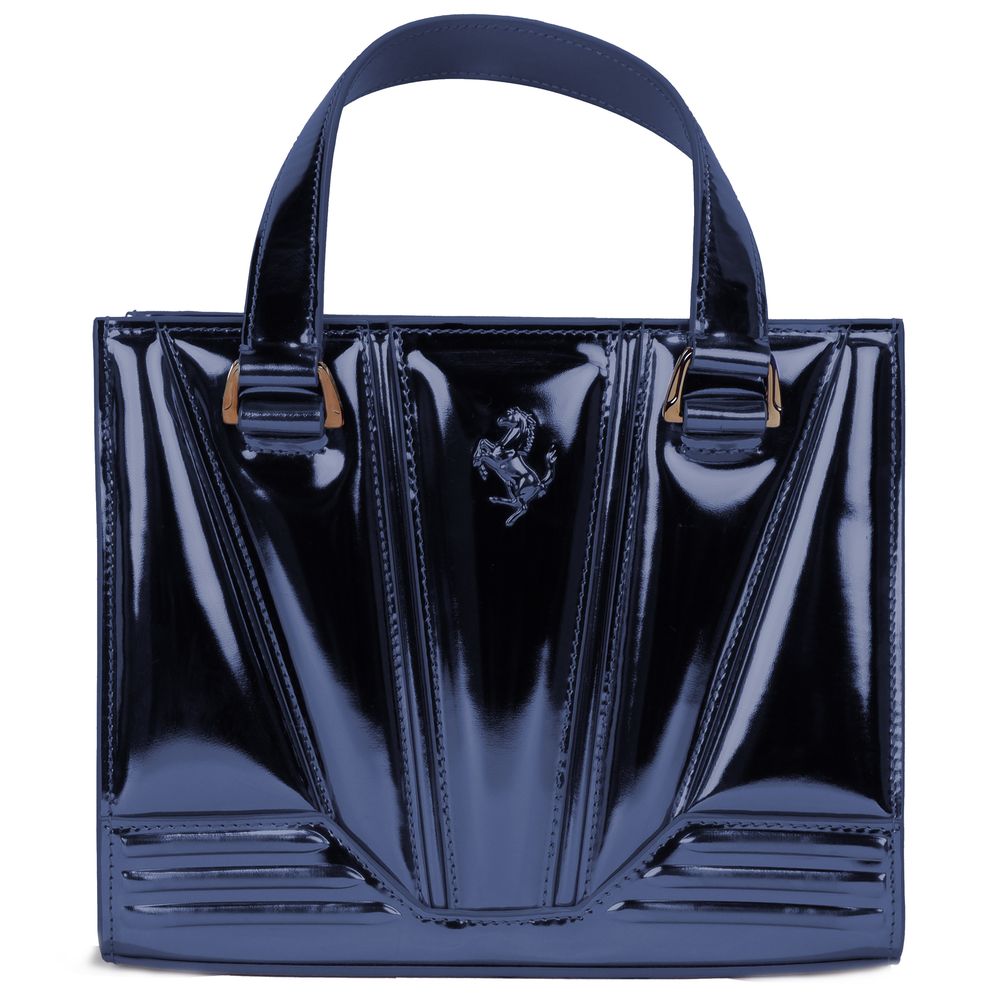 Ferrari - Blue Leather Handbag