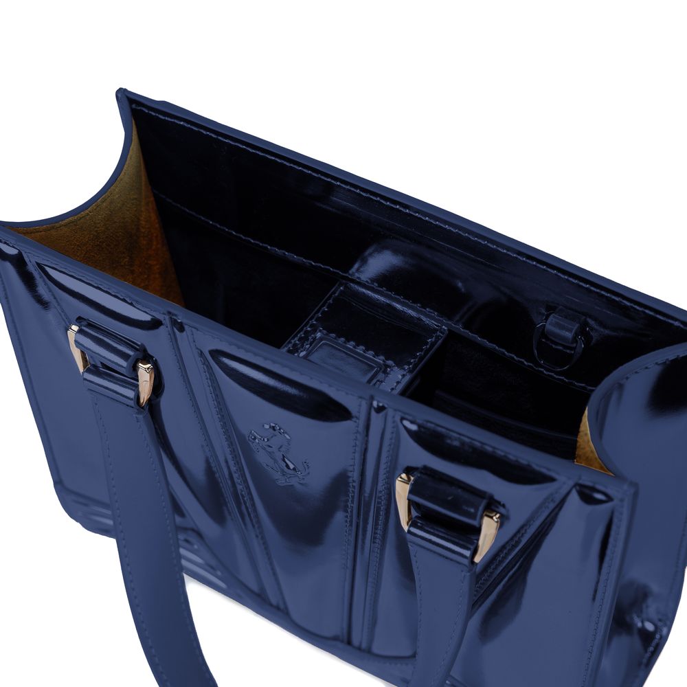 Ferrari - Blue Leather Handbag