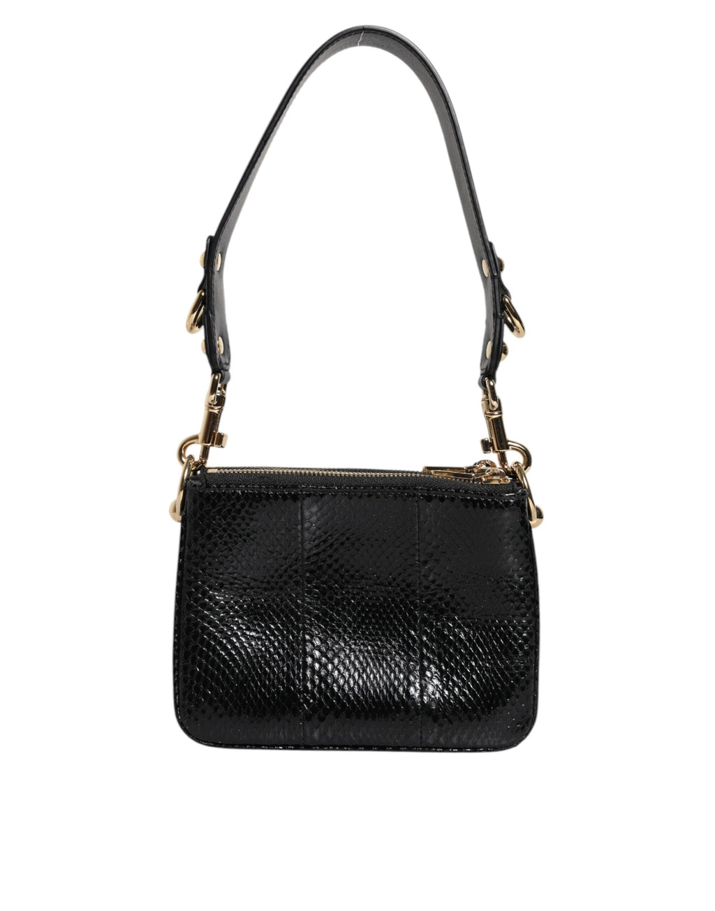 Dolce & Gabbana - Black Exotic Leather Shoulder Sling Clutch Bag