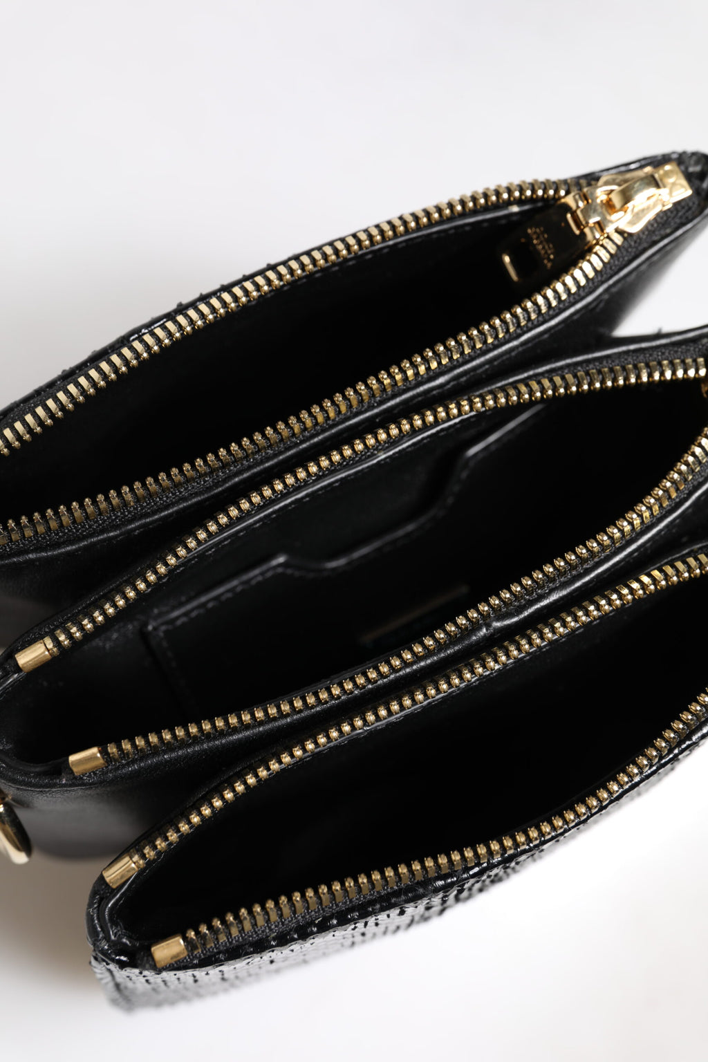 Dolce & Gabbana - Black Exotic Leather Shoulder Sling Clutch Bag