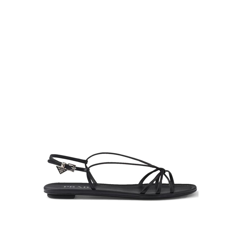 Prada - Leather Flat Sandals