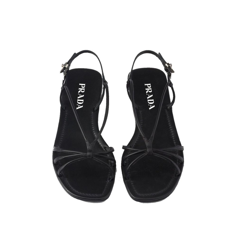 Prada - Leather Flat Sandals