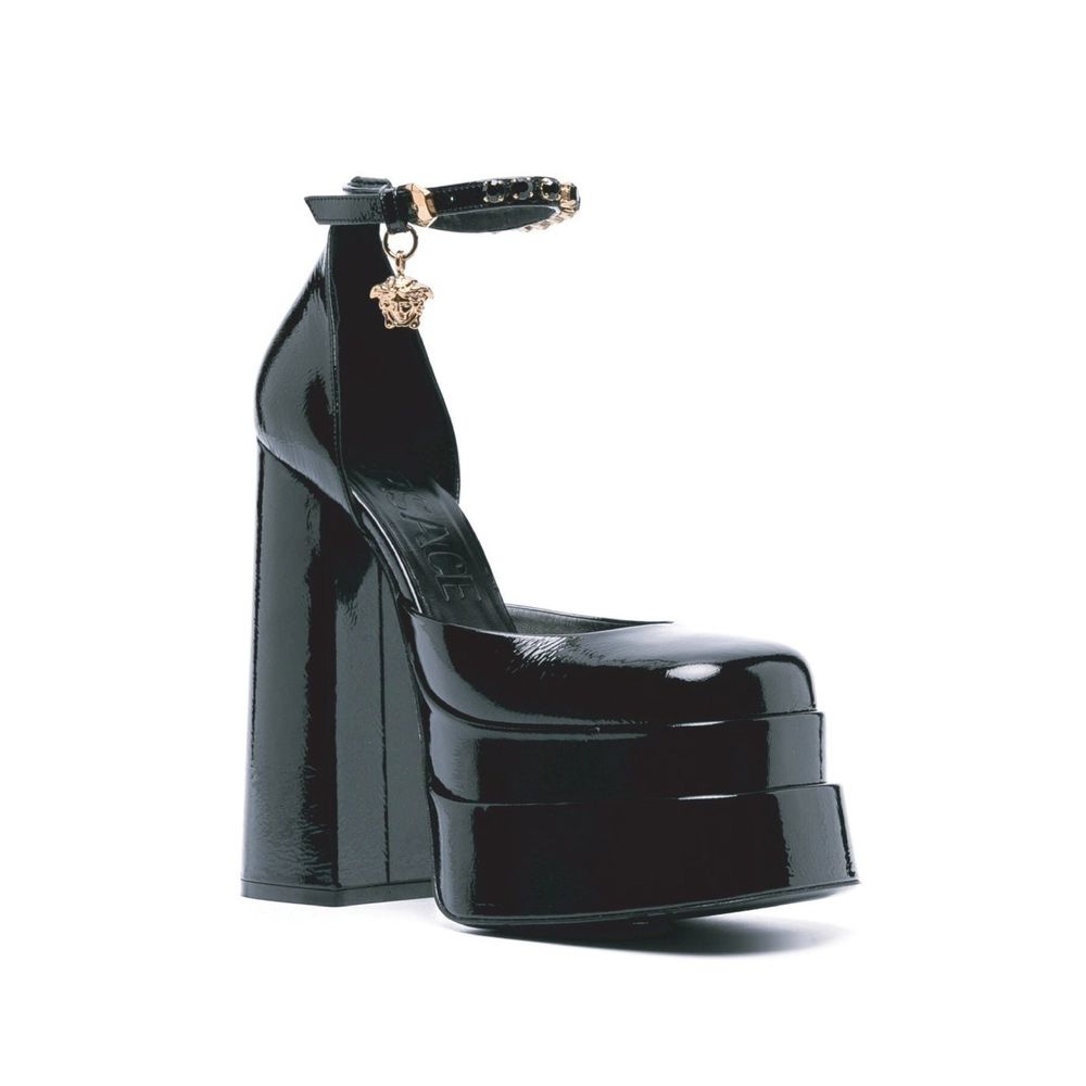 Versace - Leather Platform Sandals