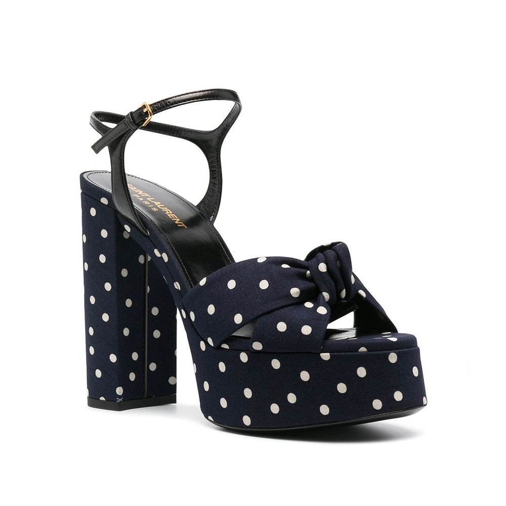 Saint Laurent - Bianca Polka-Dot Sandals