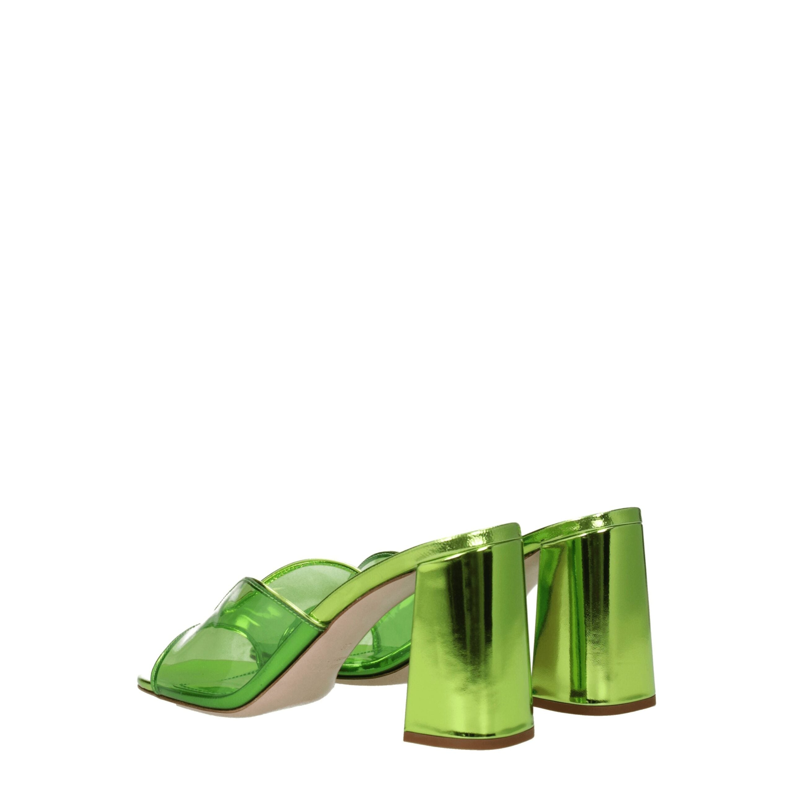 Miu Miu - Green Plexiglass Platforms