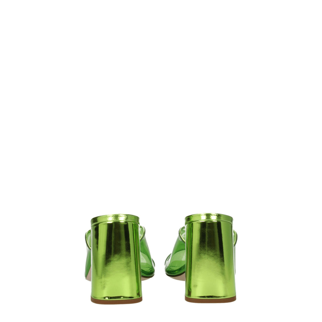 Miu Miu - Green Plexiglass Platforms