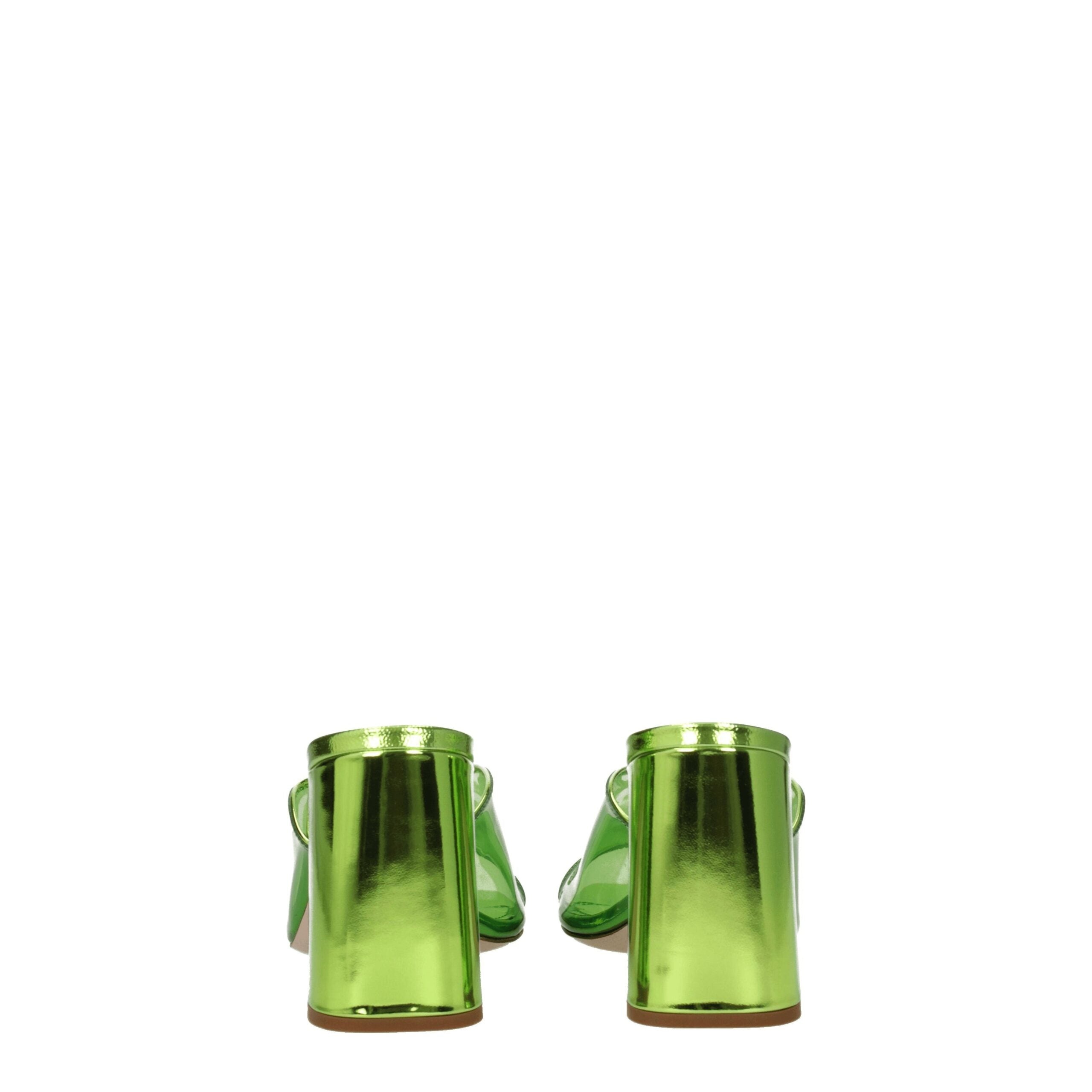 Miu Miu - Green Plexiglass Platforms