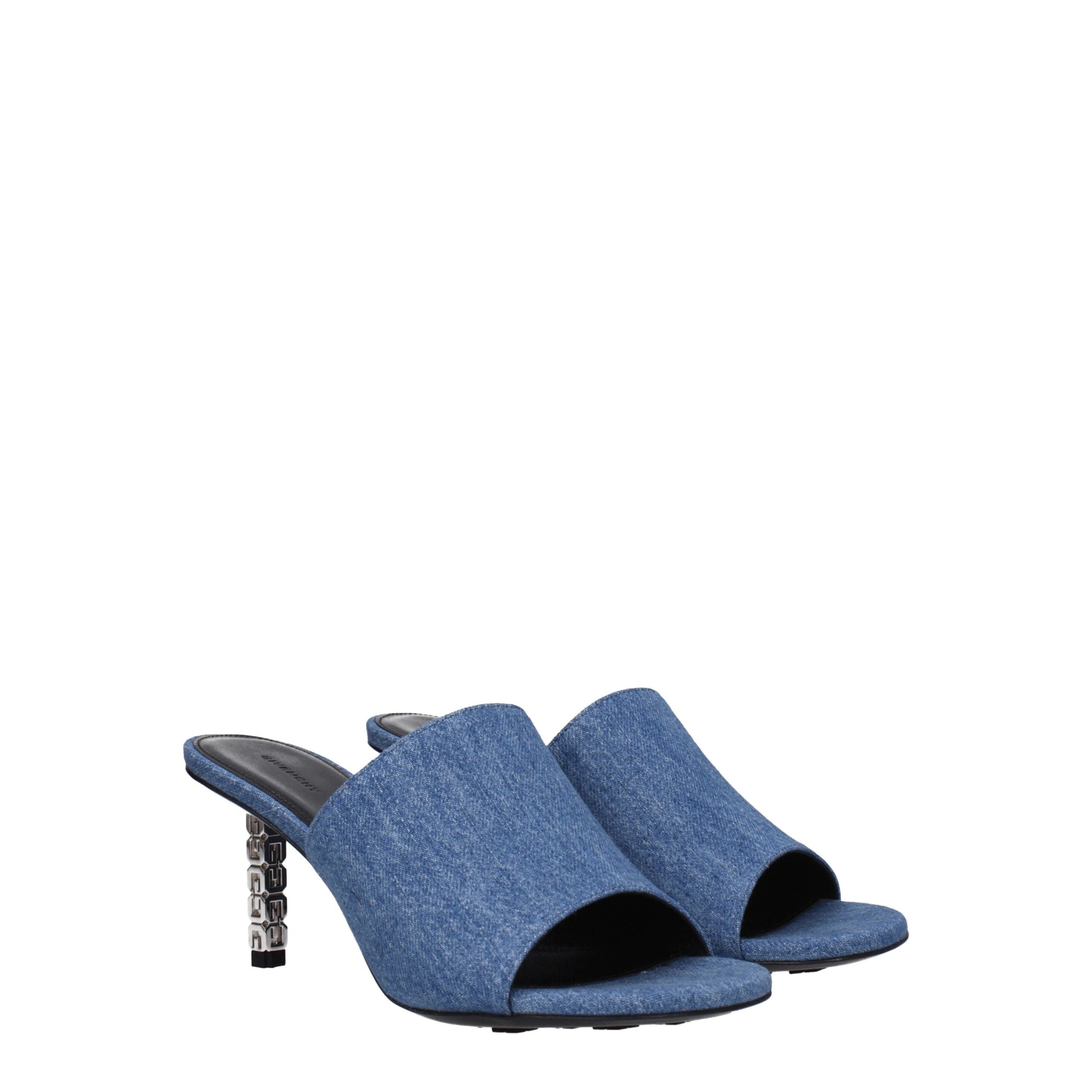 Givenchy - Sandals Women Fabric Blue/Denim