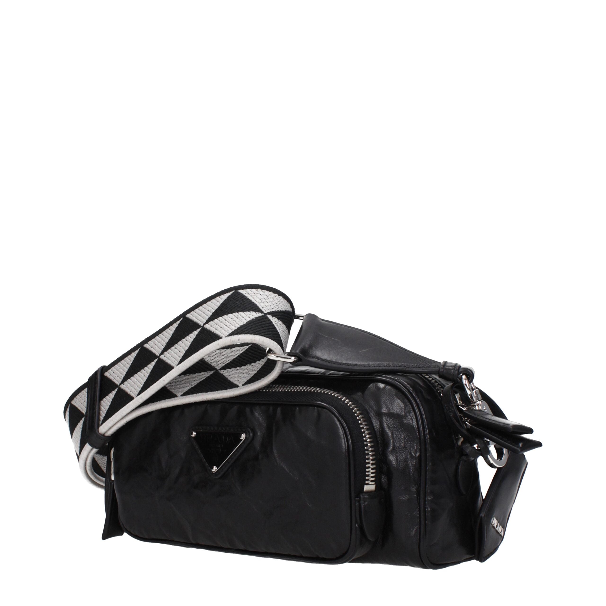 Prada - Black Leather Crossbody Bags