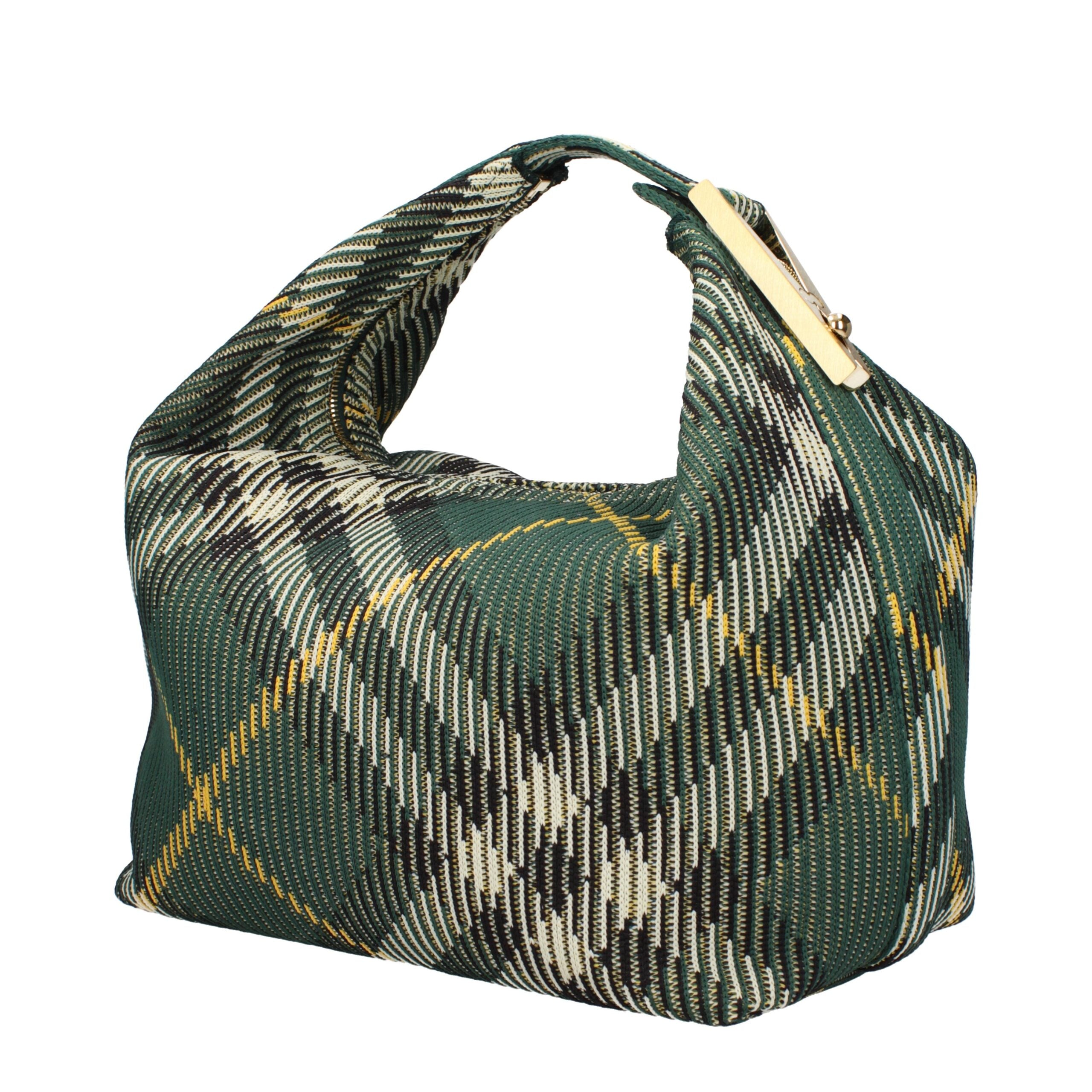 Burberry - Medium Peg chek-pattern shoulder bag