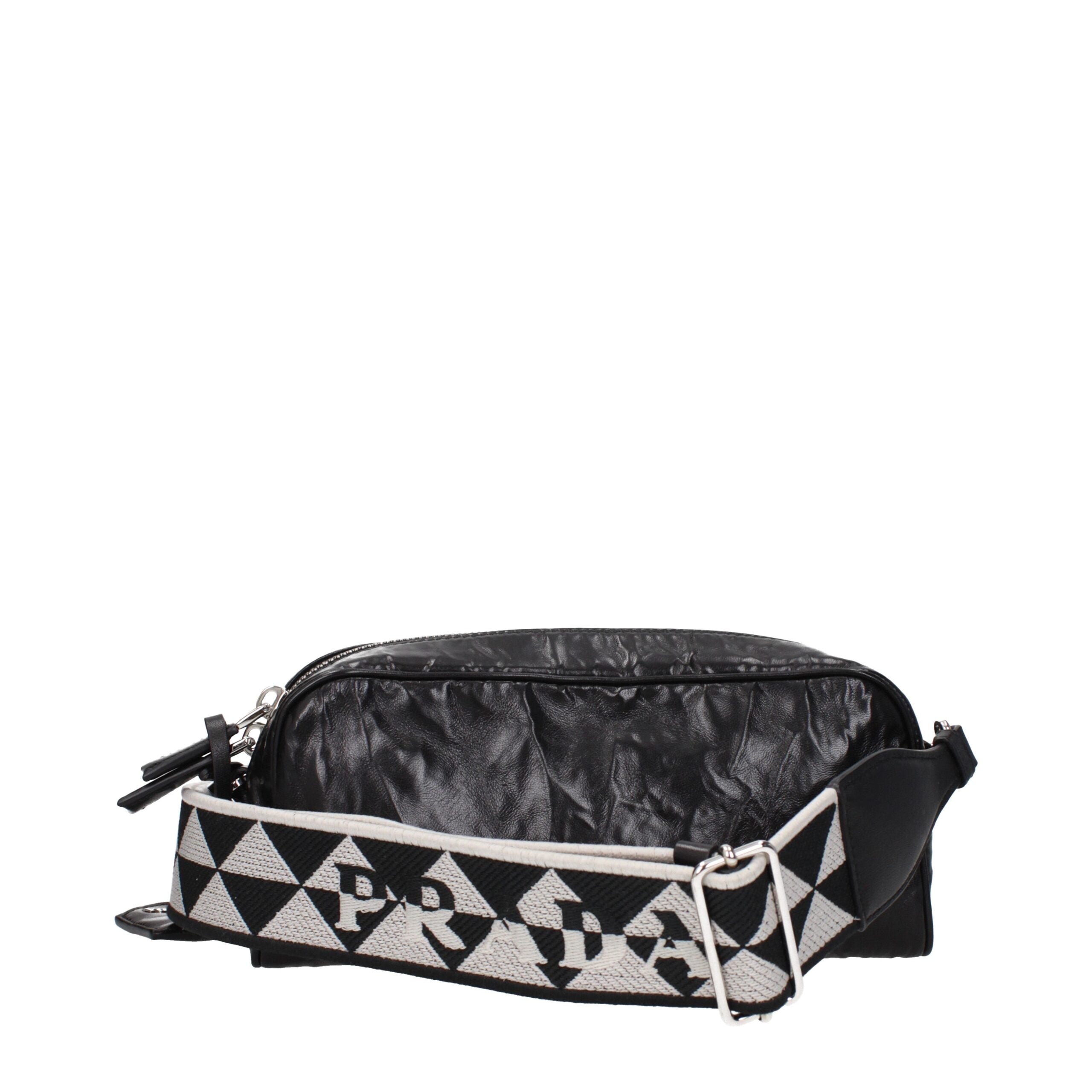 Prada - Black Leather Crossbody Bags