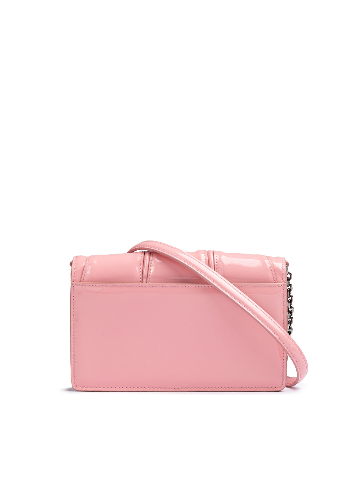 Ferrari - Pink GT patent leather bag with chain