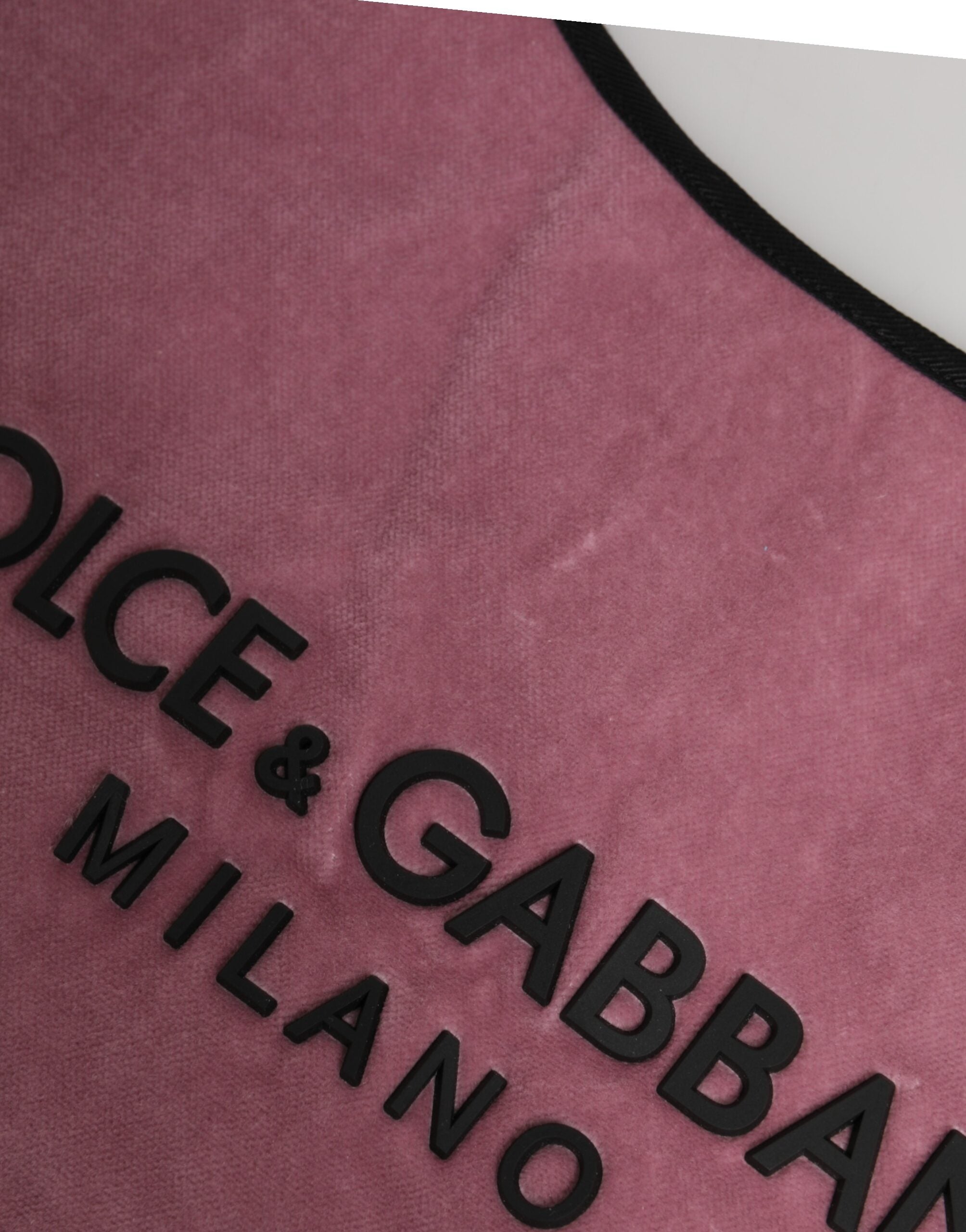 Dolce & Gabbana - Pink Cotton Velvet DG MILANO Shoulder Shopping Borse Bag