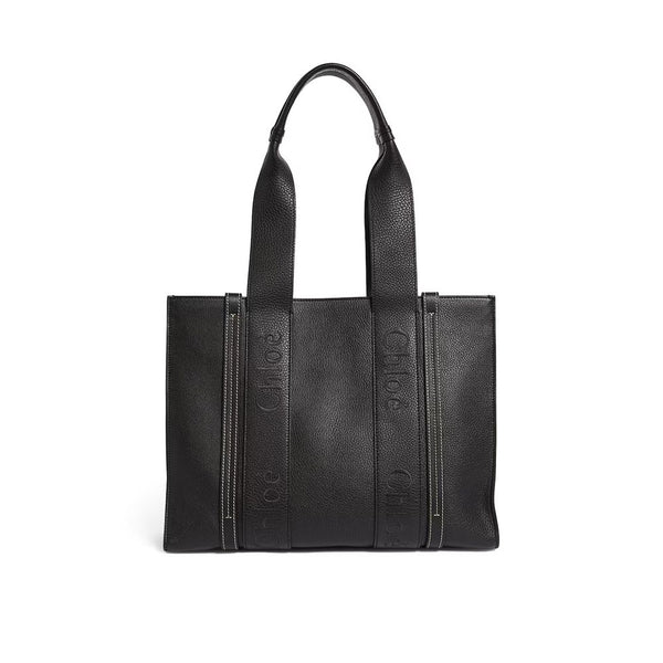 Chloé - Woody Medium Leather Tote Bag
