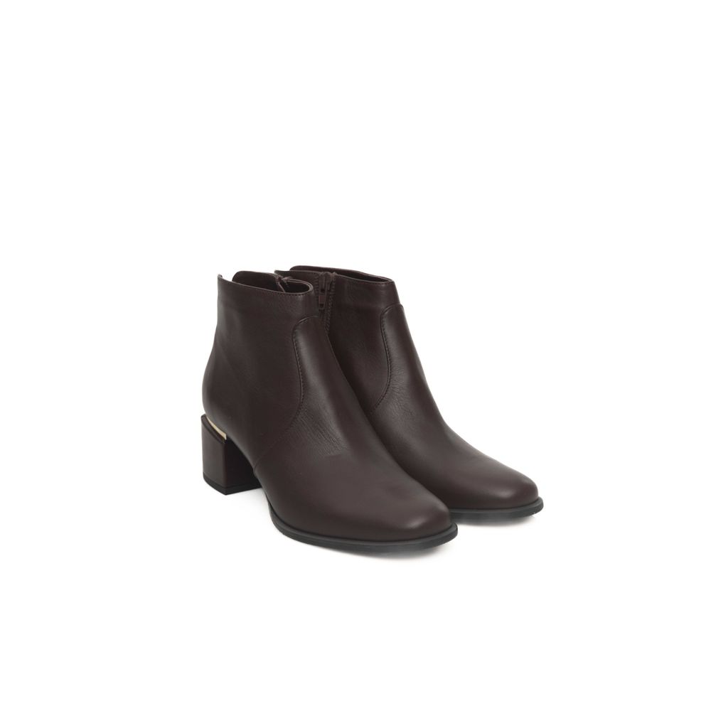 Cerruti 1881 - Burgundy Cowhide Women Boot