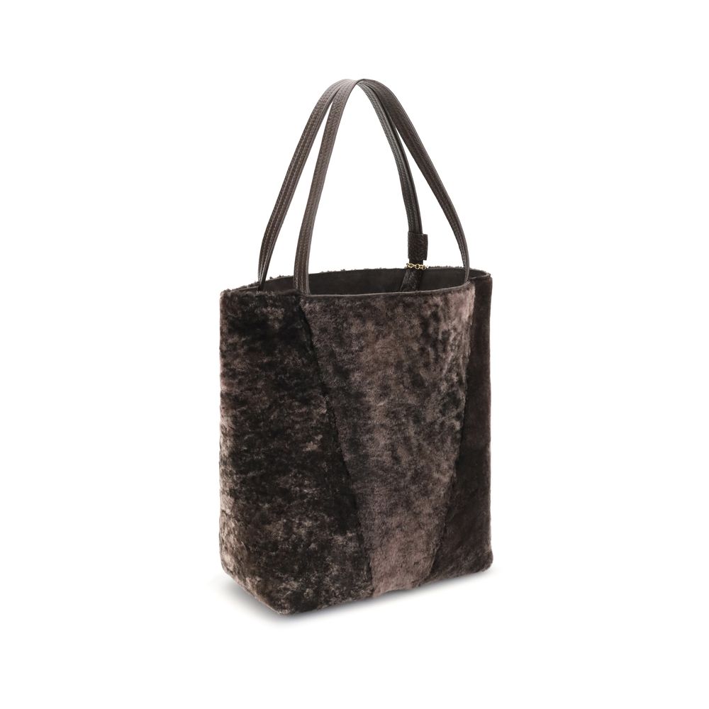 Chloé - Spin Shearling Tote Bag