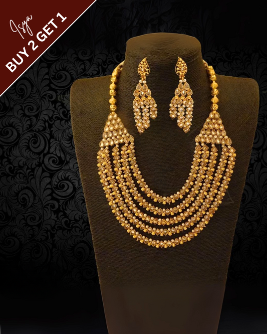 Adhira – Multi-Layer Designer Necklace Set