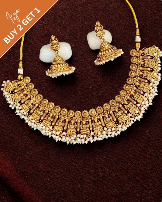 Sharvini – Temple Designer Party Wear Necklace Set