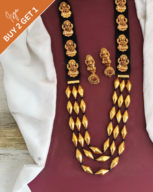 Vaidehi – Lakshmi Long Temple Mala Set
