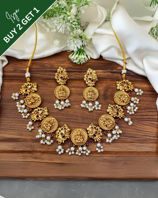 Yauvani – Temple Short Necklace Set